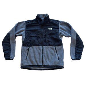 Vintage The North Face Mens Denali Jacket Zip Up Fleece Polartec Gray Colorblock